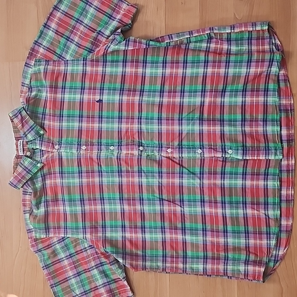 Ralph Lauren Short Sleeve Plaid Indian Madras Button Down Shirt